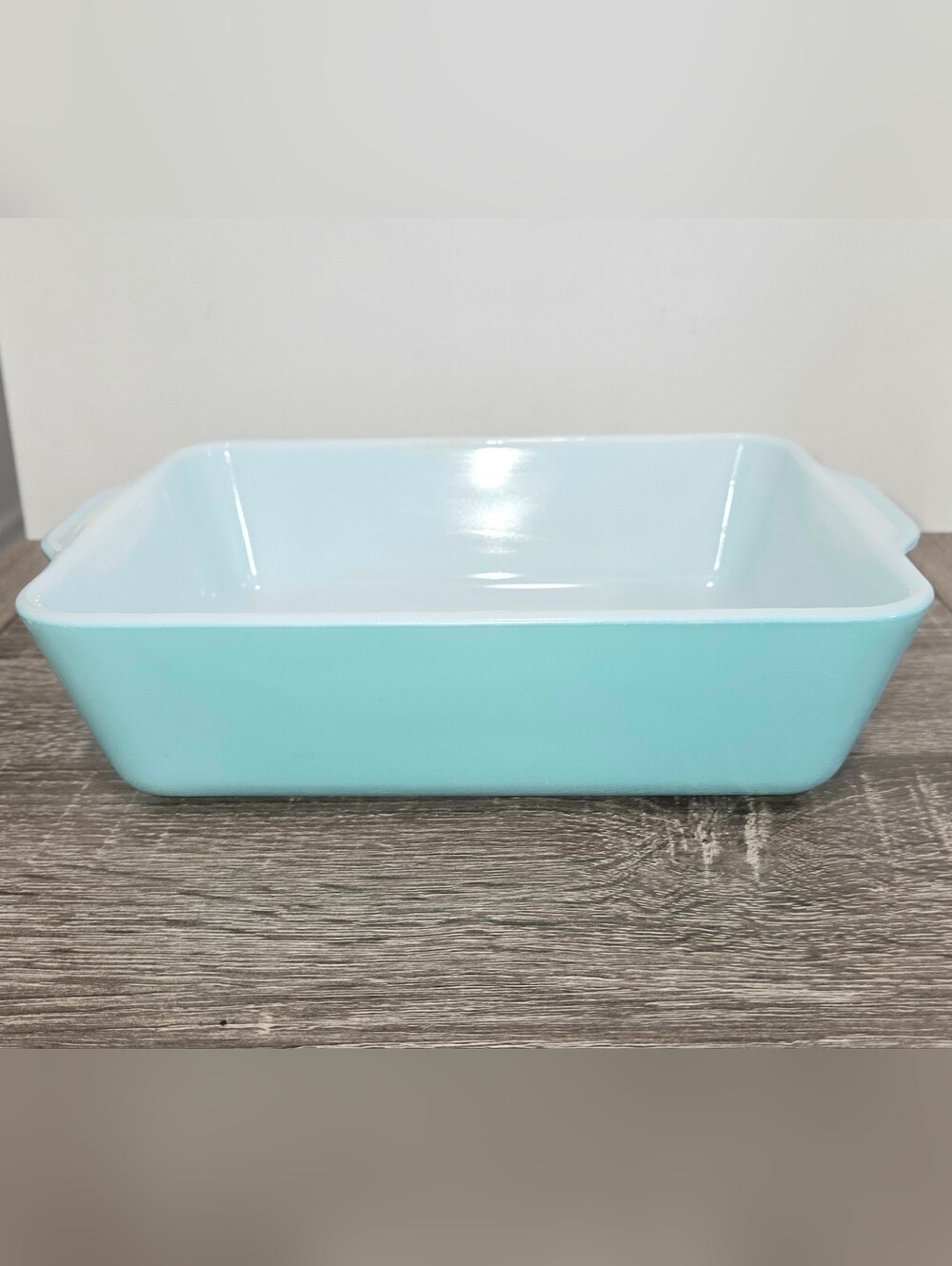 Vintage Pyrex 503 Refigerator Dish Aqua Fridgie NO Lid SEE DESCRIPTION